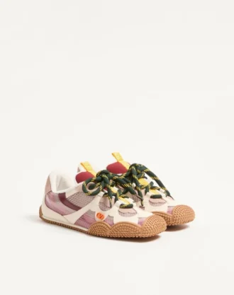 Amphibia Sneaker aus gummiertem Kalbsleder und Kalbsleder