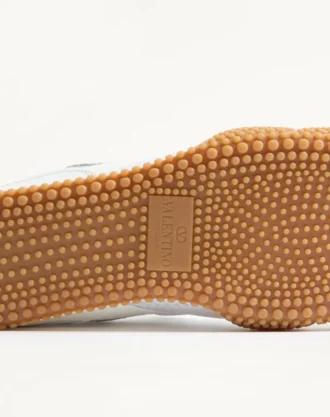 Amphibia Sneaker aus gummiertem Kalbsleder und Spaltleder