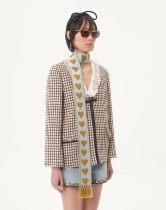 Antibes-Schal mit Metallic-Fasern