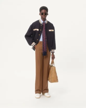 Baumwoll-Oxfordhemd mit Vlogo-Stickerei