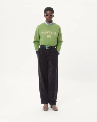 Baumwoll-Sweatshirt mit „Chez Valentino”-Print und Stickerei