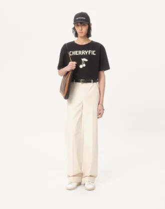 Baumwoll-T-Shirt mit Cherryfic-Print