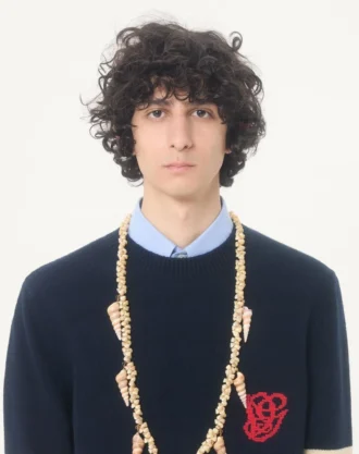 Baumwollhemd mit Vlogo-Stickerei