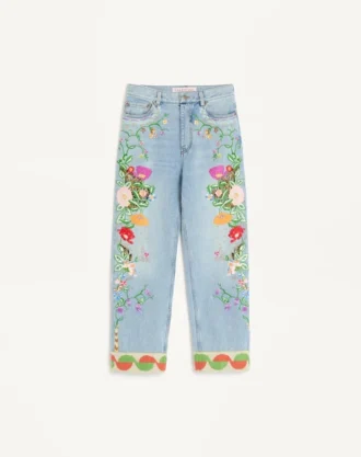 Bestickte Jeanshose