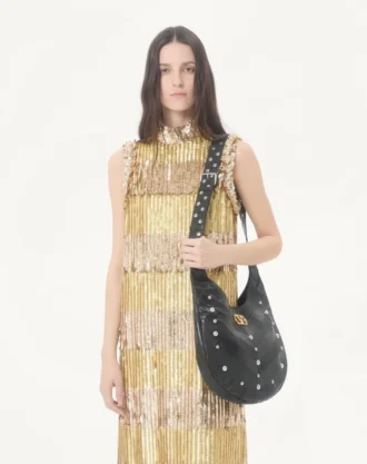 Besticktes Tüll-Midikleid Illusione