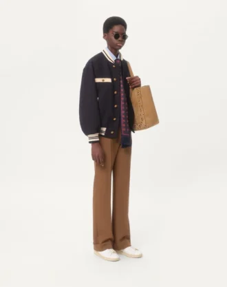 Bomberjacke aus Baumwolltweed