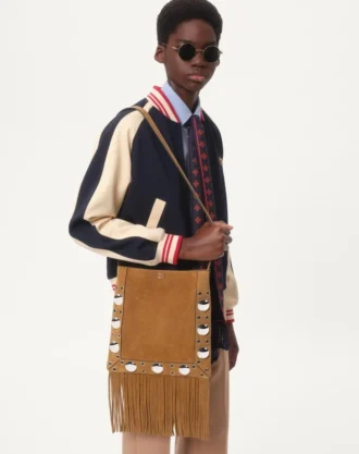 Bomberjacke aus Wolle und Baumwolle mit Vlogo und Le Chat De La Maison-Aufnäher