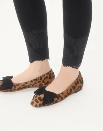 Bowow Ballerina aus Kalbsleder mit Pony-Effekt