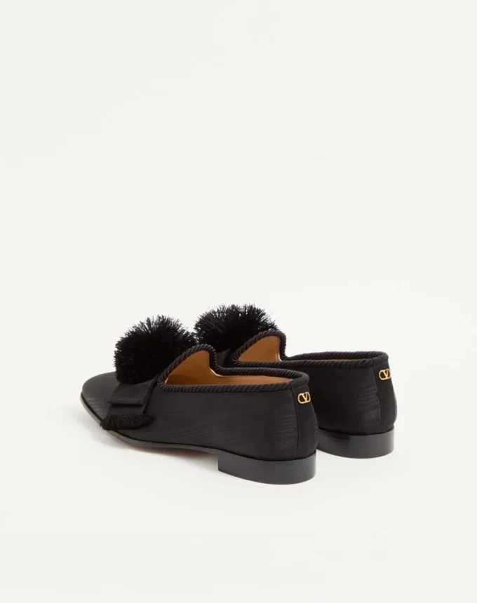 Bowow Mokassin aus Moiré-Stoff