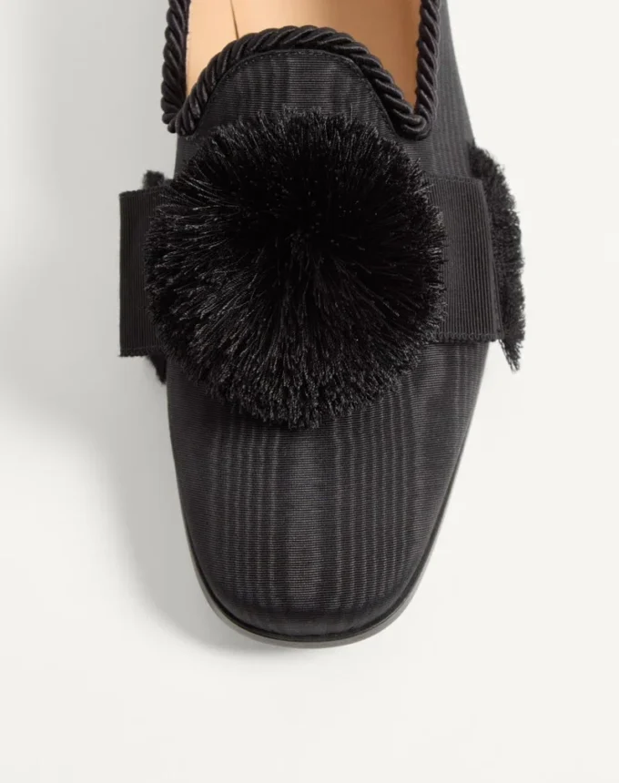 Bowow Mokassin aus Moiré-Stoff