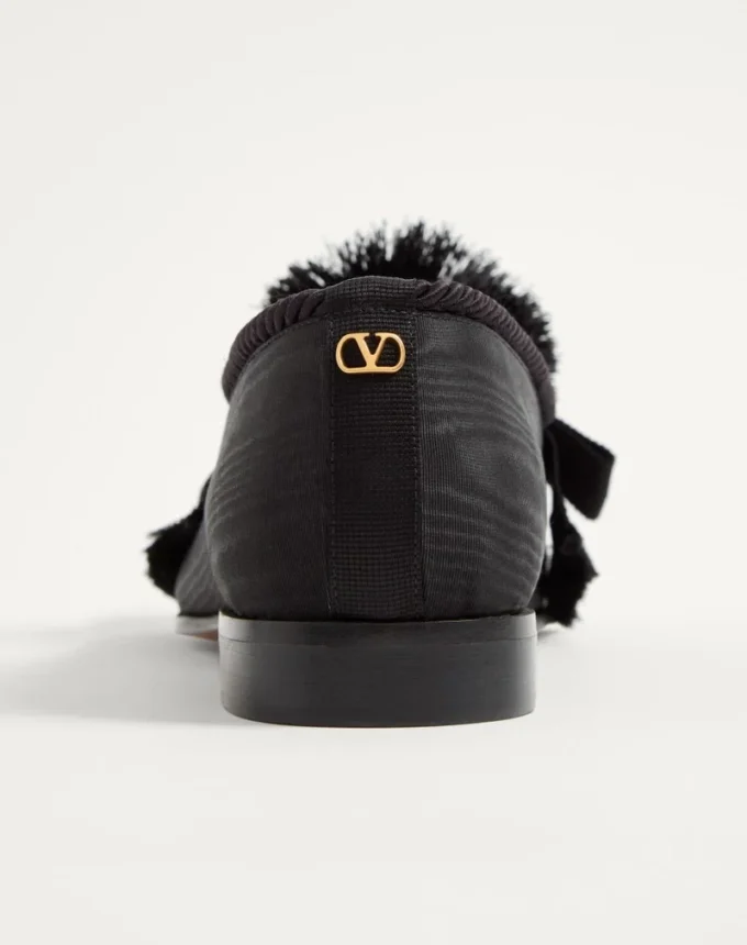 Bowow Mokassin aus Moiré-Stoff