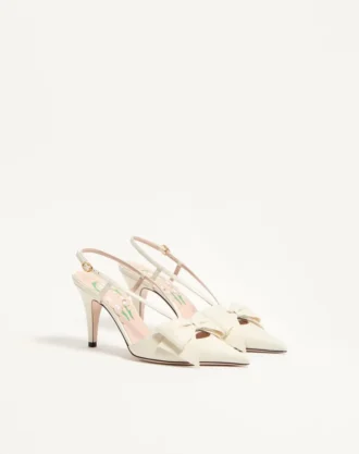 Bowow Slingback Pumps aus Ziegenleder 85 mm