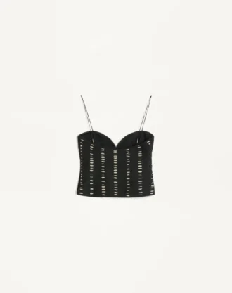 Chiffon-Oberteil mit Plusdepois-Print