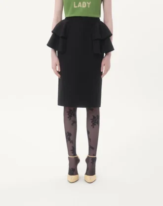 Crepe Couture Midi-Rock