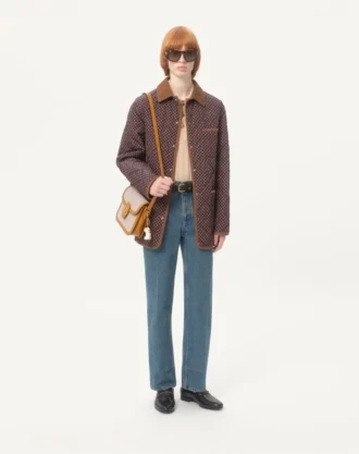 Gesteppte Nylonjacke mit Opticool-Print