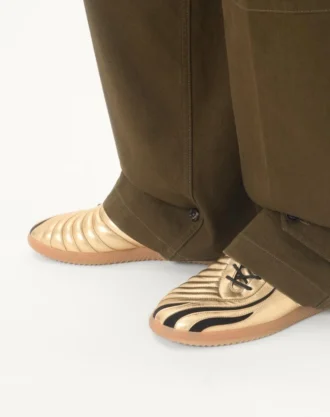 Kicky Sneaker aus laminiertem Nappaleder