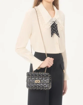 Kleine Nappa Rockstud Spike Tasche