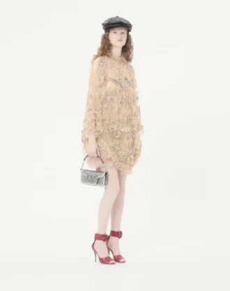 Kleine Valentino Garavani Locò Schultertasche mit Strasssteinen