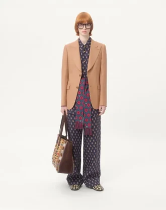 Leichtes Leinenhemd mit Voyage Imaginaire-Print