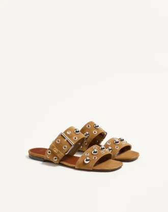 Nellcôte-Sandalen aus Crust-Leder
