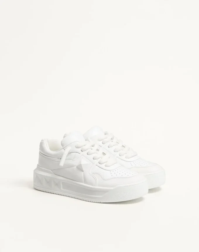 One Stud XL Low-Top-Sneaker aus Nappaleder