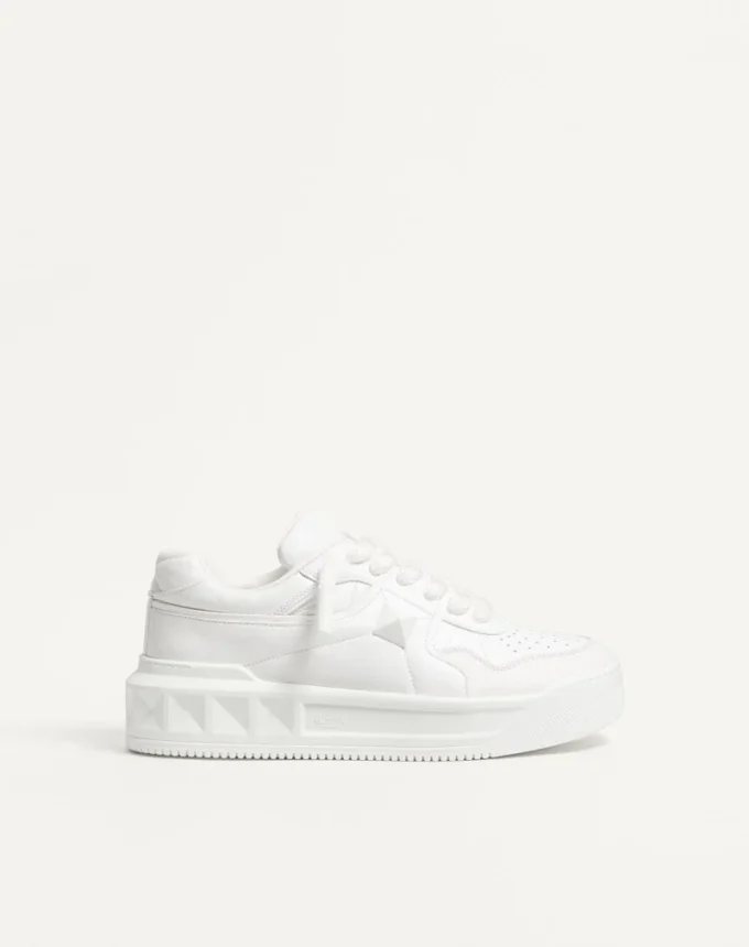 One Stud XL Low-Top-Sneaker aus Nappaleder