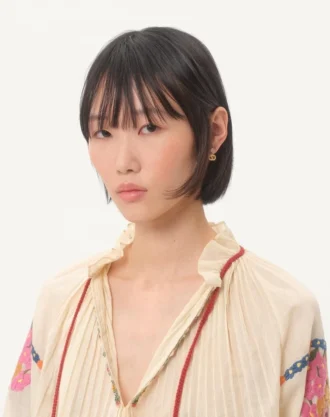 Ovale Metall-Ohrringe mit Swarovski®-Kristallen