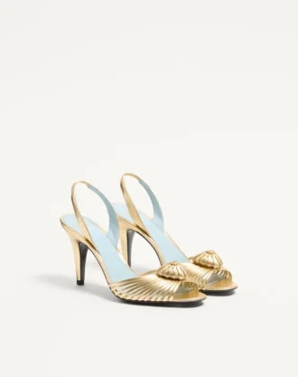 Royal Sandal aus laminiertem Nappaleder 85 mm