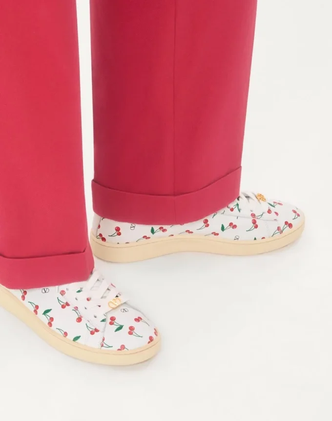 Royco Sneaker aus Nappakalbsleder mit Cherryfic-Muster