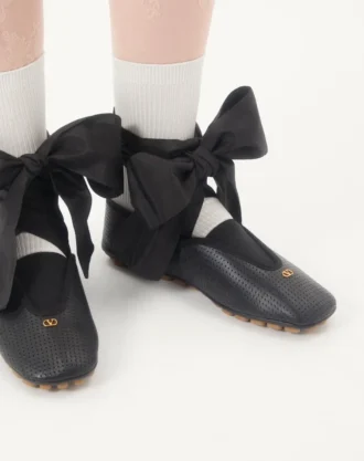 Rythmika Ballerina aus perforiertem Nappaleder