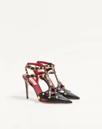 Studdy Pumps aus Zickleinleder 100 mm