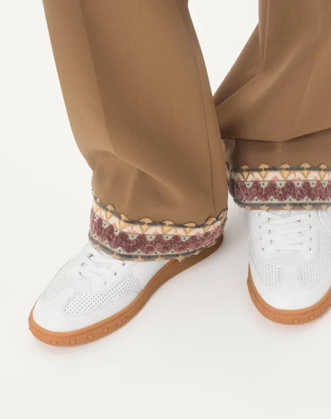 Upvillage Low-Top-Sneaker aus perforiertem Nappaleder