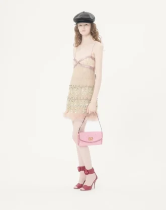 Valentino Garavani DeVain Kleine Umhängetasche aus Cloqué-Jacquard-Stoff.