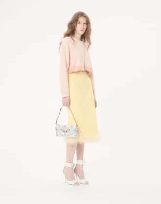 Valentino Garavani DeVain Kleine Umhängetasche aus floralem Lurex-Jacquard-Stoff