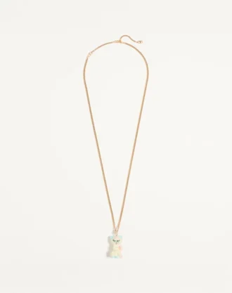 Valentino Garavani Le Chat De La Maison Halskette aus Nylon und Metall Valentino Garavani Le Chat De La Maison Halskette aus Nylon und Metall