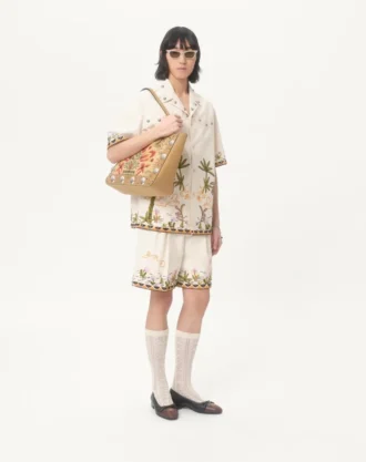 Valentino Garavani Nellcôte Medium Shopping Bag aus Jacquard-Stoff