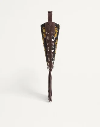 Valentino Garavani Nellcôte Schultertasche aus Jacquard-Stoff mit Fransen