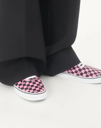 Valentino Garavani und Vans Low-Top-Sneaker aus Stoff mit VLogo-Schachbrettmuster