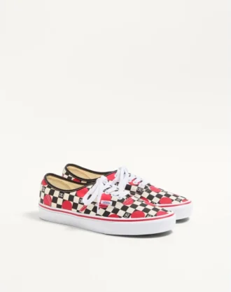 Valentino Garavani und Vans Low-Top-Sneaker aus Stoff mit VLogo-Schachbrettmuster und Polka-Dot-Detail