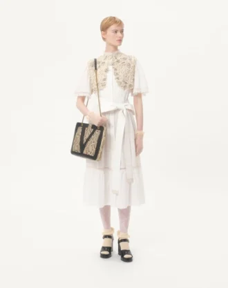 Valentino Garavani Viva Superstar Medium Python Shopping Bag