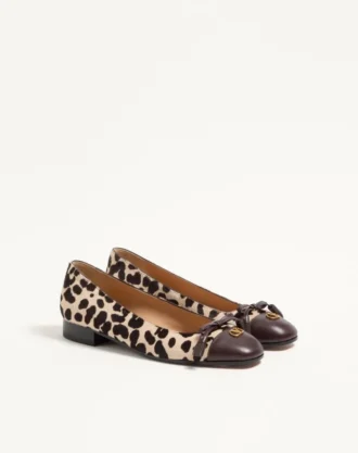 Valet Du Roi Ballerina aus Kalbsleder mit Pony-Effekt 25 mm