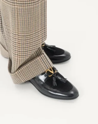 Vaniteux Loafer aus Kalbsleder und Spaltleder