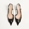 VLogo Signature Lackleder-Slingback-Pumps 80 mm