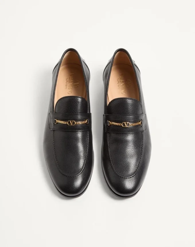 Vlogo Signature Mokassins aus Zickleinleder