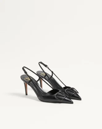 Vlogo Signature Pumps aus Kalbsleder mit Fersenriemen, 80 mm / 3,15 Zoll.
